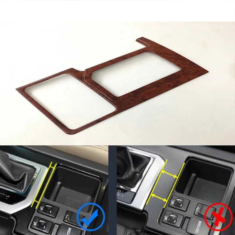 ABS plastic For Toyota Prado 2010 2011 2012 2013 2014 2015 2016 2017 Car gear shift knob frame panel cover trim Car Accessories