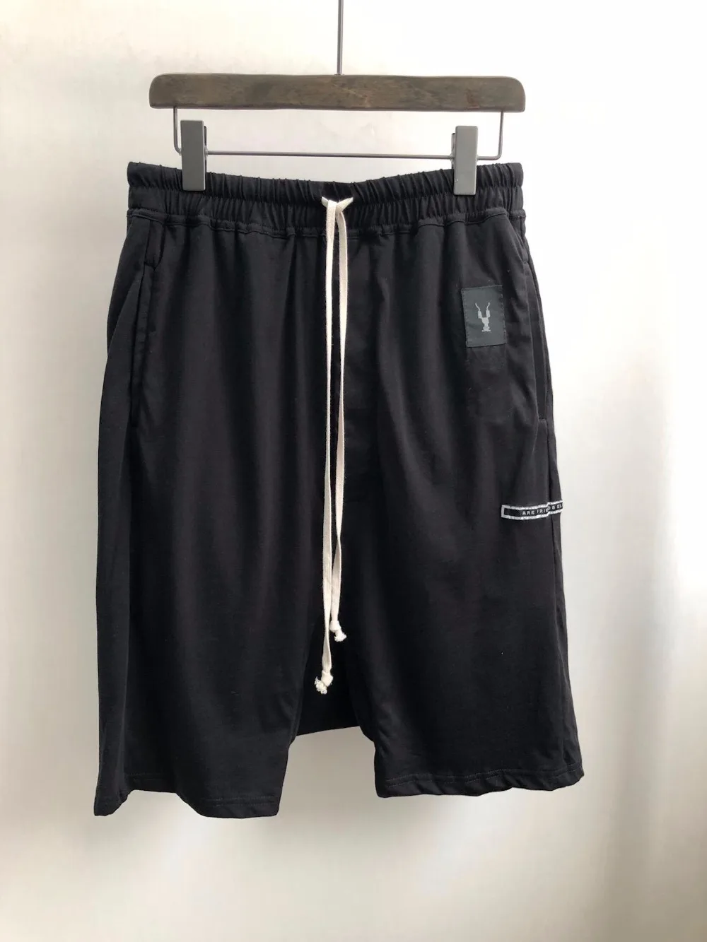 Owen Seak Men Casual Short Cotton Harem Gothic Style Men's Clothing Sweatpants Summer Women Loose Black Short Size XL