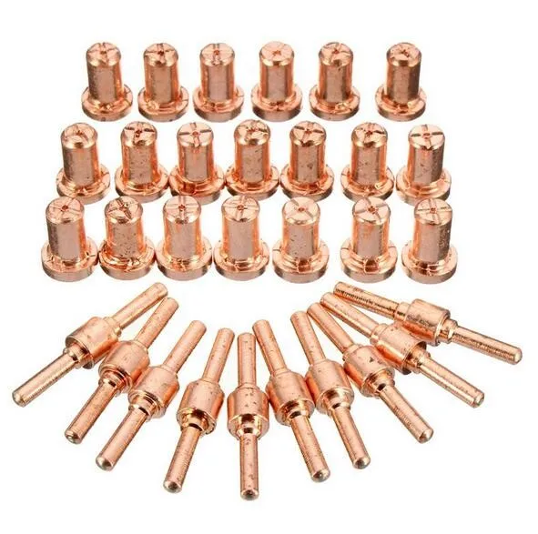 

20 pcs PT31 LG40 Plasma Cutting Cutter Consumables Extended TIP Nozzles, Electrode Fit Cut40 50D