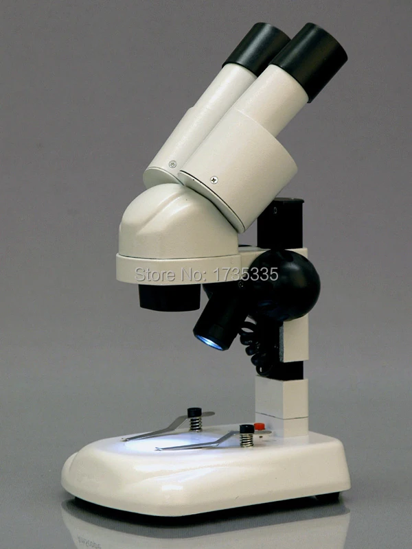 20X Mini Portable Pocket Binocular Stereo Microscope TSM-03LED