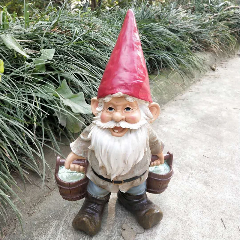 30cm duży rozmiar ogród żywica stary człowiek Gnome Elf figurka dziedziniec Dwarf posągi dom ogród ozdoby zewnętrzne ozdoby