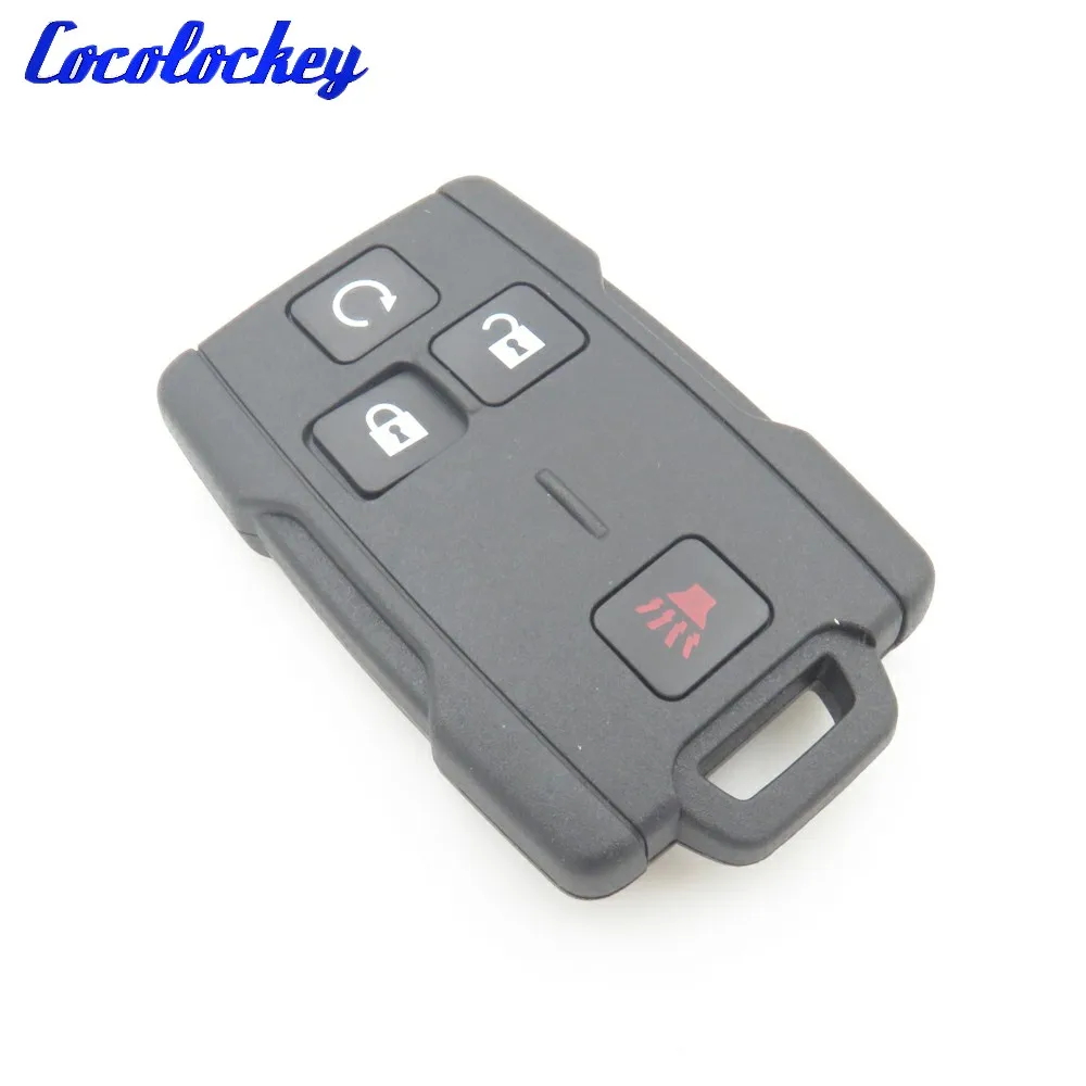 Cocolockey Replacement Keys Car Key Shell for GMC Silverado SIERRA CANYON 2014-2017 4 Buttons Keyless Enter CAR STYLING USA SUV