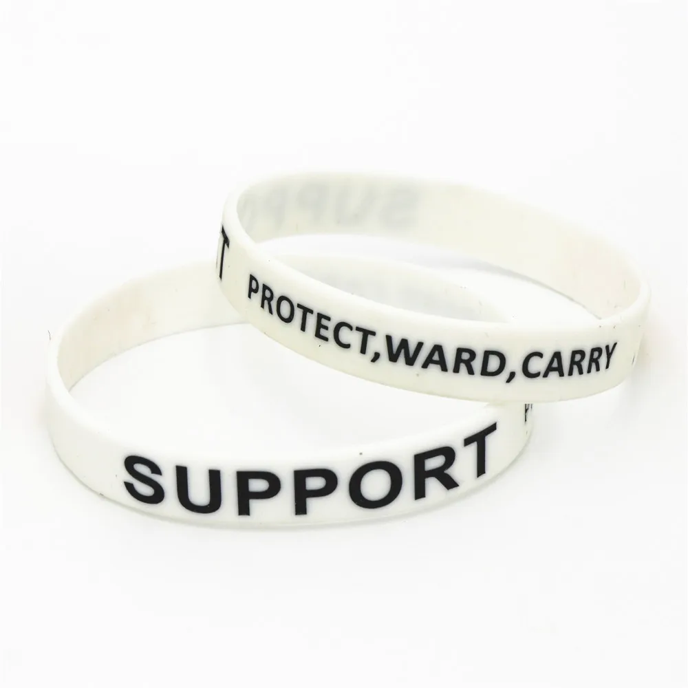 1pc Silicone Game  Sport Wristband Silicone Bracelet Bangles Letters Printed Band Gits Wholesale SH040