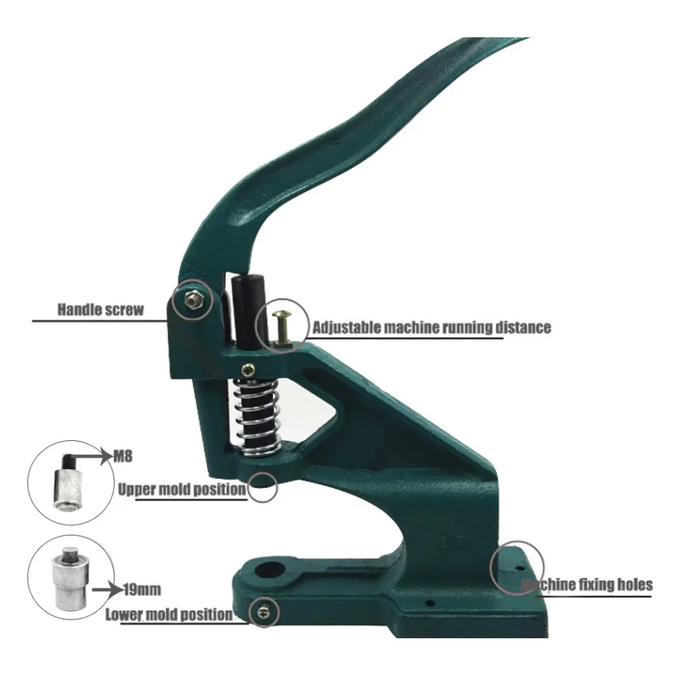 20mm-40mm eyelets installation mold Eyelets. corn. Mold. Metal eyelets tools. Button installation machine.