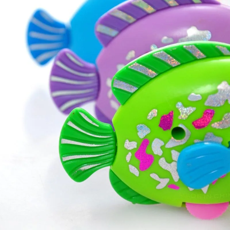 Giocattolo a Catena con Pesciolini Colorati a Molla per Bambini, Alimentato a Batteria, Regalo Educativo per Neonati, Giocattolo Attivabile
