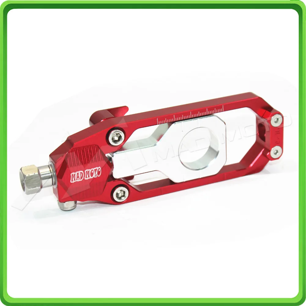 Motorcycle Chain Tensioner Adjuster fit for APRILIA RSV4 2009 2010 2011 2012 2013 2014 Red & Silver