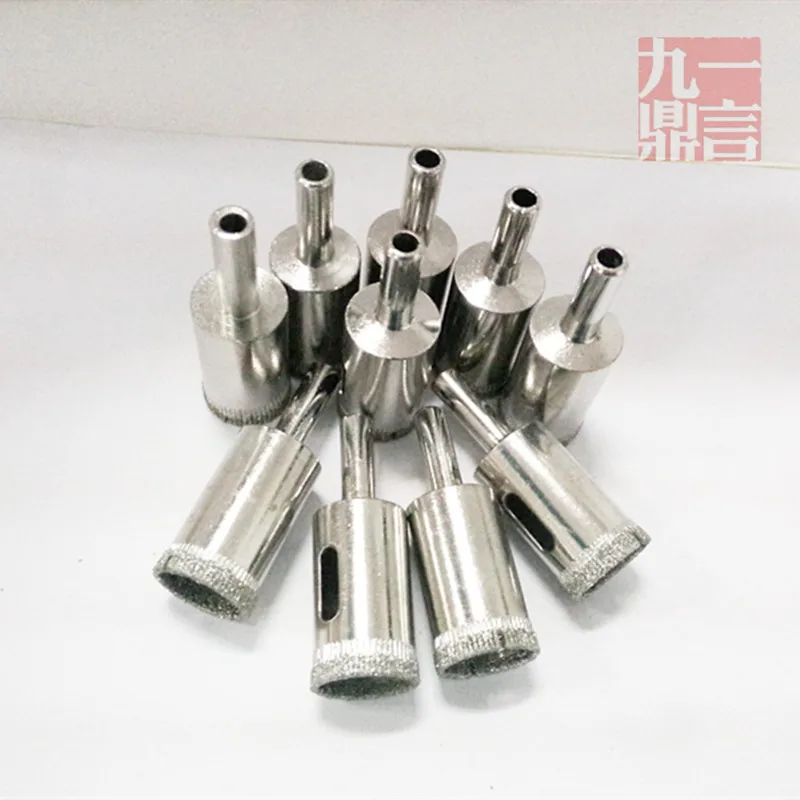 

10pcs set diamond glass hole punch tools drilling bits hole saw cutter for dremel tool cheap price and free shipping 25mm