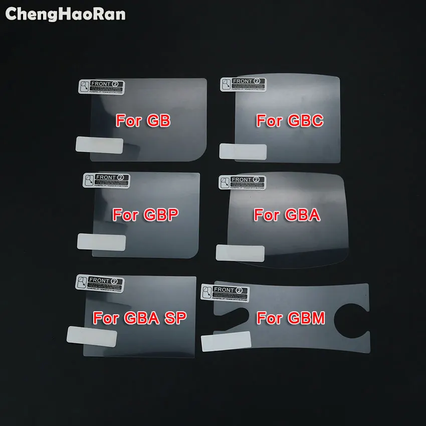 ChengHaoRan Screen Lens Protector Film For GameBoy Color Advance SP Pocket Plastic Lens For GBA GBC GBC GBP GBA SP For GBM