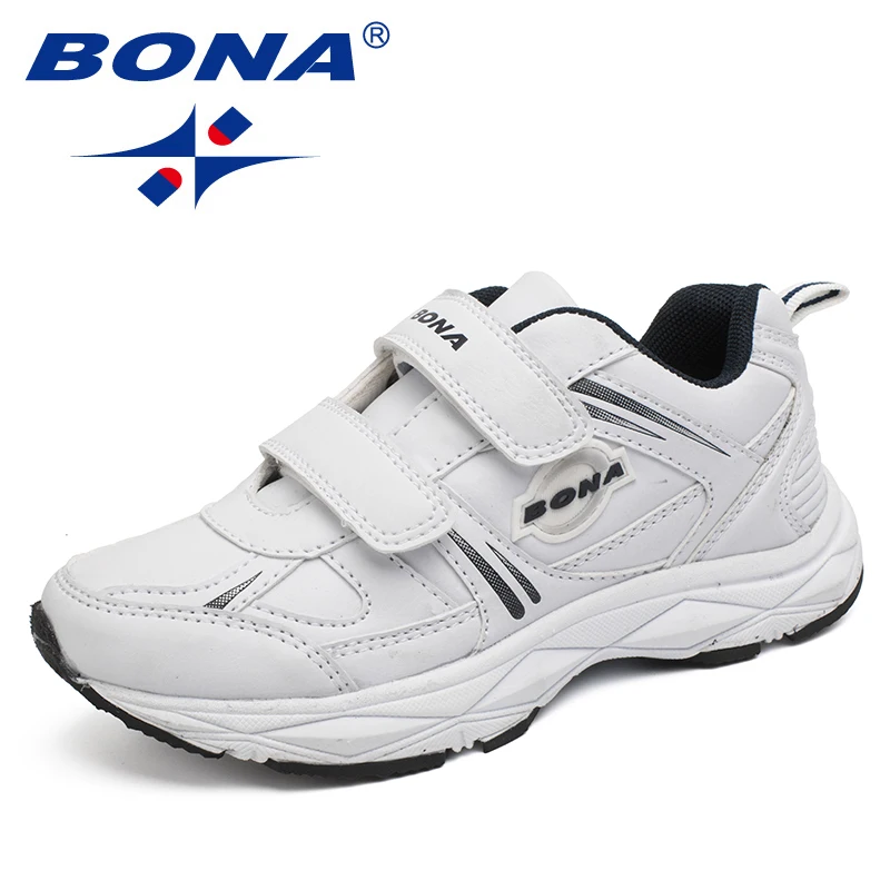 BONA New Popular Style Children Casual Shoes Hook & Loop Boys Sneakers Outdoor Jogging Shoes Light Soft Free Shipping