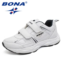 BONA New Popular Style Children Casual Shoes Hook & Loop Boys Sneakers Outdoor Jogging Shoes Light Soft Free Shipping