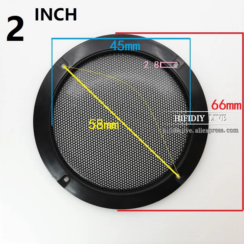 HIFIDIY LIVE 4 5 6 8 10 Zoll Lautsprecher-Netzabdeckung Hochwertige Auto- und Heim-Lautsprecherabdeckung Kunststoffrahmen Metall-Eisendraht-Gitter – Detail 9