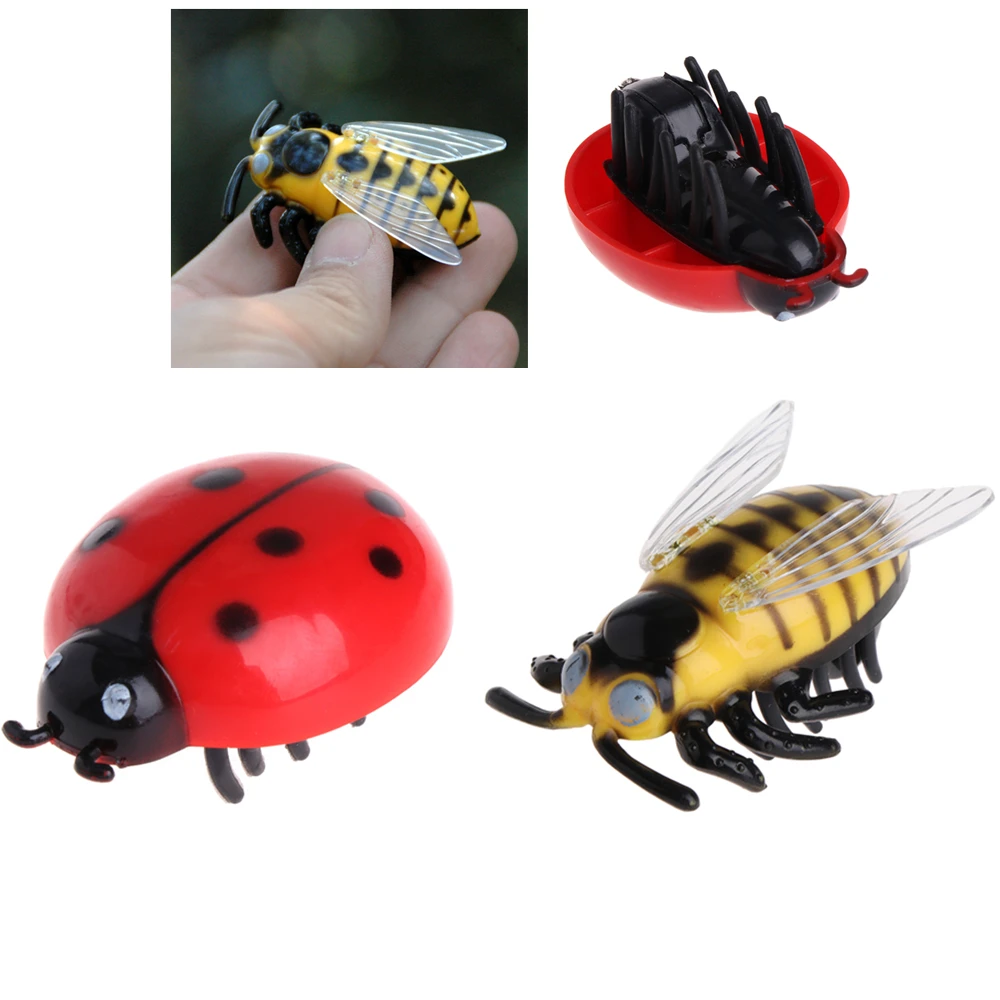 Cat Toy Kitten Teaser Toy Interactive Cute Beetle Cicada Auto Electric Walking Insect Mini Toy Pet Cat Supplies