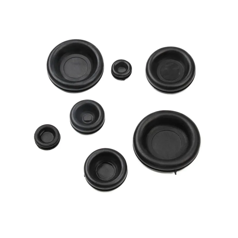 170Pcs/Lot Rubber Grommet Firewall Hole Plug Retaining Ring Black Car Electrical Wire Gasket Kit For Cylinder Valve Water Pipe