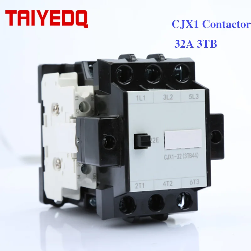 CJX1-32A AC Contactor CJX1-32/22 3TB44 Three Phase Contactor Coil Control Voltage Contactors 24V 220V 380V  2NO 2NC