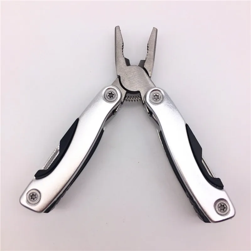 Imagem -05 - Mini Prático ao ar Livre Multitool Alicate Serrilhado Faca Mandíbula Ferramentas Manuais Mais Chave de Fenda Alicate Faca Multitool Conjunto de Sobrevivência Engrenagem