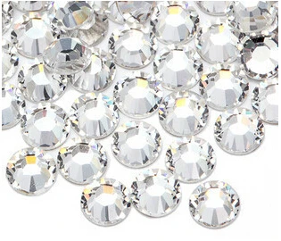 Super Shiny SS3 SS4 SS5 SS6 SS8 SS10 SS12 SS16 SS20 Clear Non Hotfix Crystal Color 3D Nail Art Decorations Flatback Rhinestones