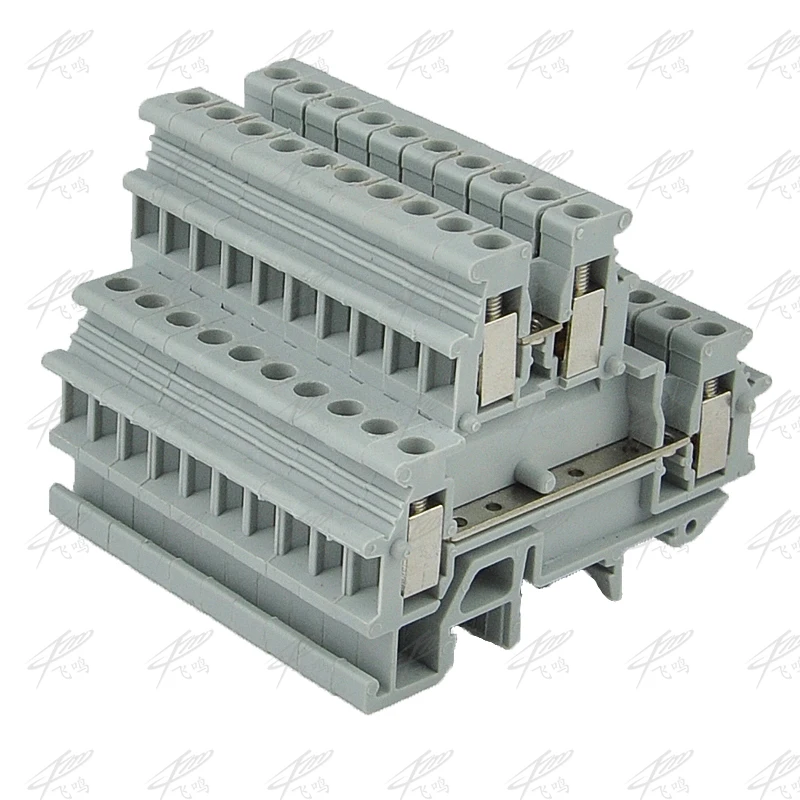 10pcs Double terminal MBKKB2.5 MBKKB-2.5 voltage Wire Cable Terminal 2.5 square double connection line copper