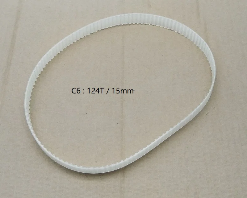 NEW 1Pcs PU S/N:C6-1544 Drive Belt/M1.5 124T Transmission Belt Timing belt for SIEG C6 lathe machine