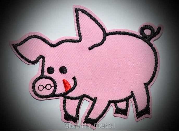 

New ! Pig sow hog swine boar livestock farm animal applique iron-on patch ~ iron on applique ~ Sew fashion embroidery patches