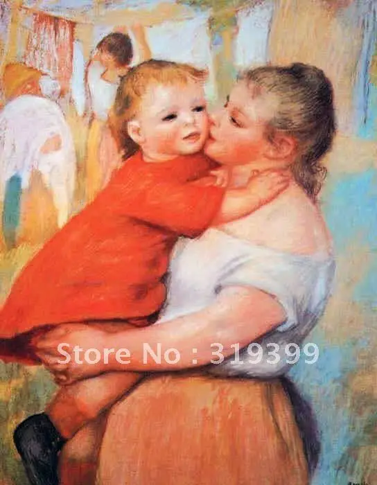 

Linen Canvas Oil Painting reproduction, aline and pierre by pierre auguste renoir,Free DHL Shipping,100% handmade,museum quality