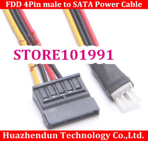 

10PCS----High Quality FLOPPY 4PIN Male FDD to SATA parallel connector power cable free shipping