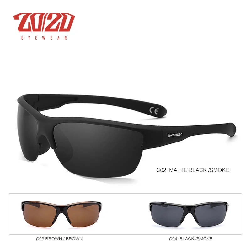 20/20 Brand Design Classic Black Polarized Sunglasses Men Vintage Square Lens Sun Glasses Male Driving Eyewear Gafas PL289