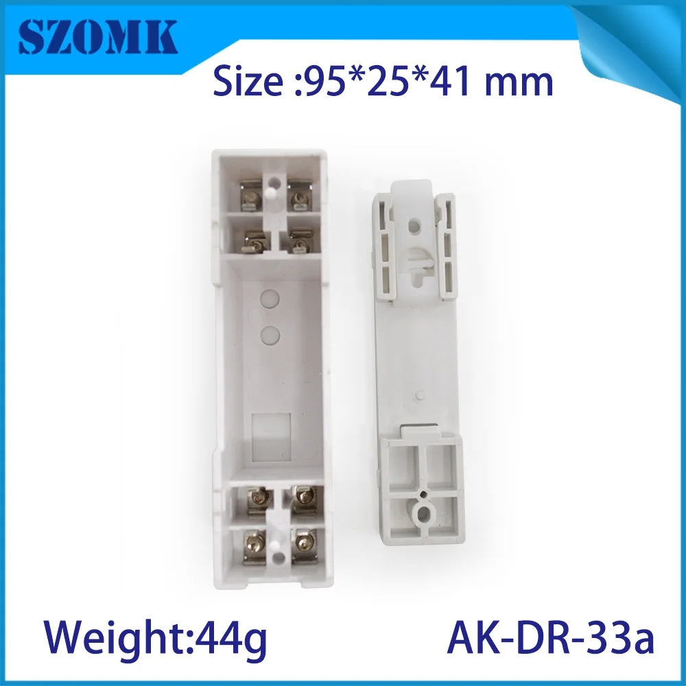 1Piece 95*41*25mm szomk Plastic din rail enclosure PLC control box new plastic enclosure instrument housing for pcb design