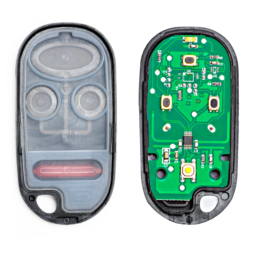 Keyecu Remote Key Fob 3+1 Button 313.8MHz for Honda CR-V 2002 2003 2004 Car Key, FCC ID: OUCG8D-344H-A, Free programming