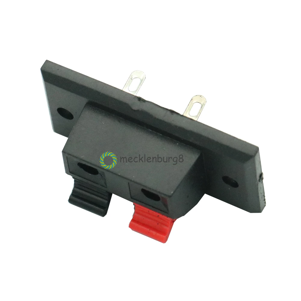 5 pieces. 2 speaker connector connecting plate 2 way spring push release speaker speaker terminal strip unit