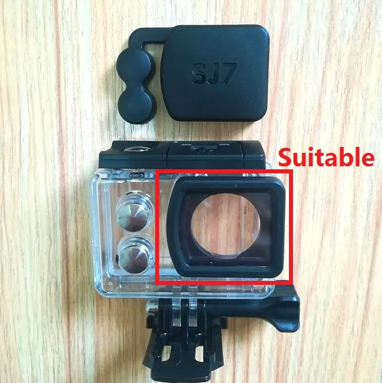 Clownfish SJCAM Original SJ7 Star เลนส์ป้องกันเลนส์ UV ฟิลเตอร์เลนส์หน้าจอป้องกันความปลอดภัยเชือกสำหรับ SJ7กล้อง