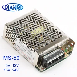 MS-50-15 MS-50-24 power supply MS-50W 24v 12v 5v 15v mini size ac dc converter power supply unit dc voltage regulator