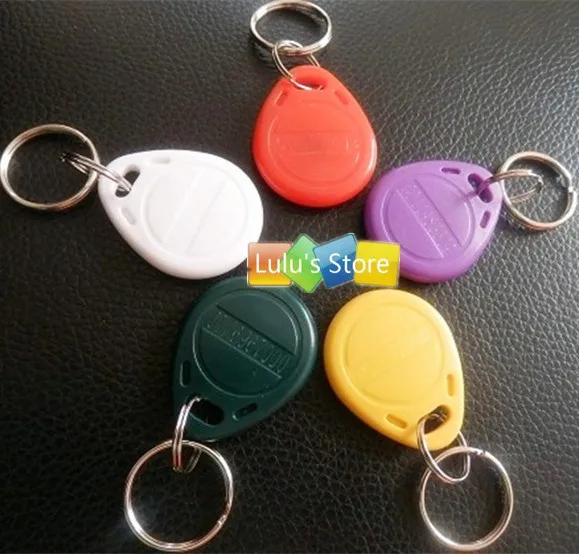 125 KHz EM4100 Kartu RFID Proximity ID Card keyfobs Access Control Token Tags Keyring Keychain