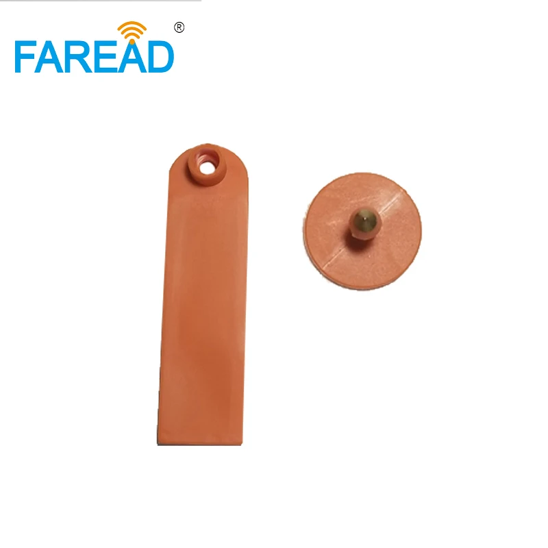 X50pcs ISO18000-6C معيار UHF تتفاعل العلامة السلبية معرف الحيوان علامة الأذن لتحديد الأغنام الماشية العلامات البلاستيكية 50 قطعة/الوحدة