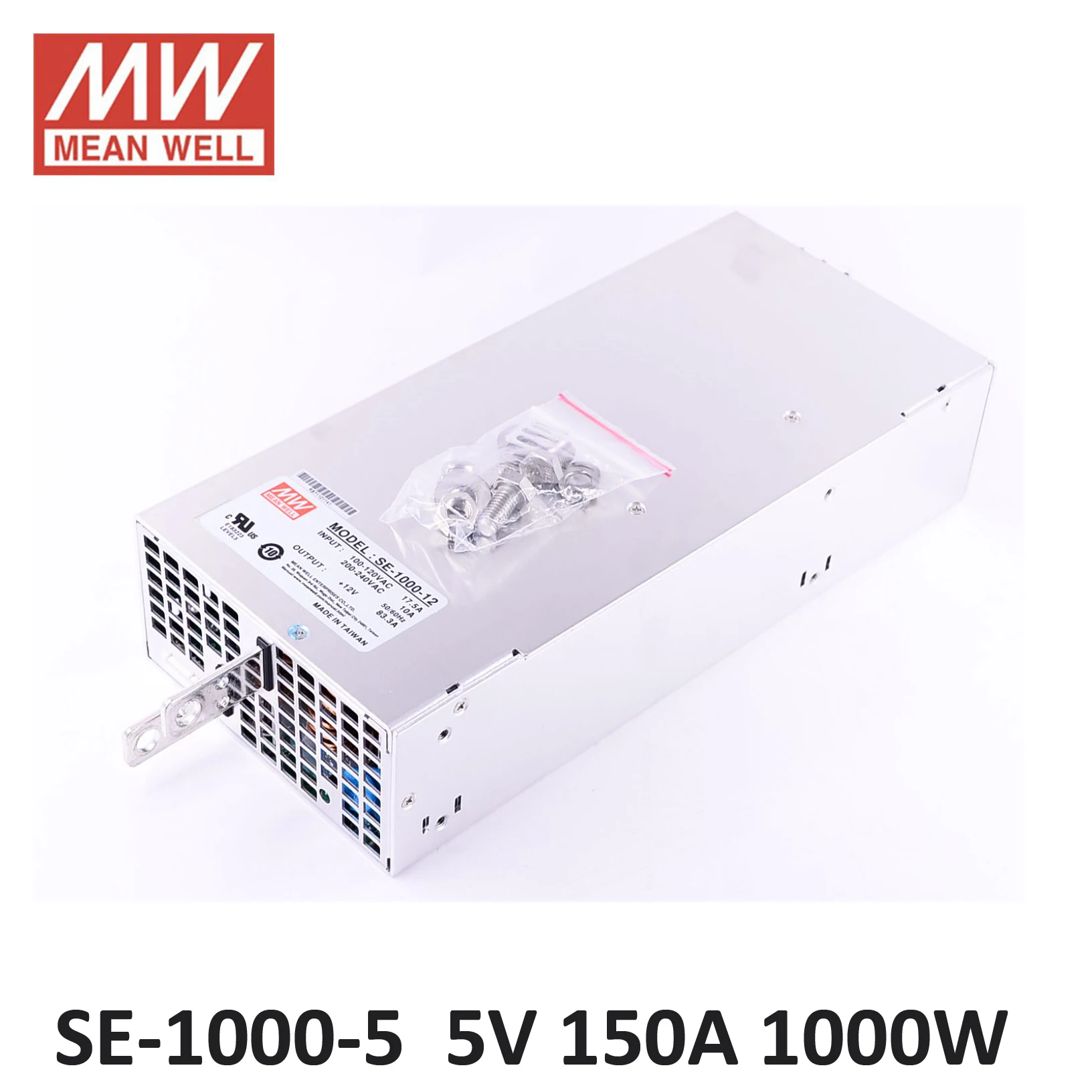 Original Meanwell Power Supply SE-1000W 5V 150A 9V 12V 15V Industrial switching power supply DC 24V 48V MEAN WELL UL 1000W SMPS