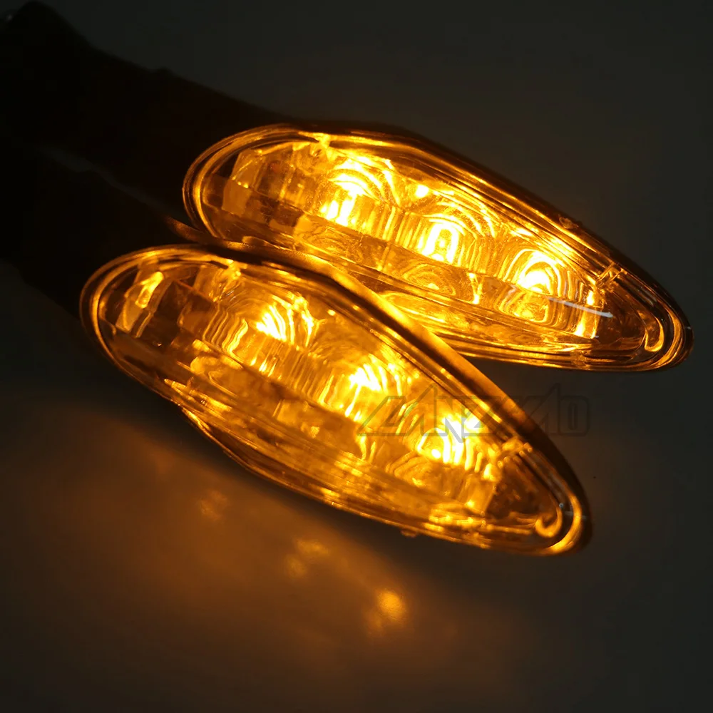 Luces intermitentes LED ámbar para motocicleta, intermitentes universales para Honda Grom MSX125 KTM Duke 390 2017