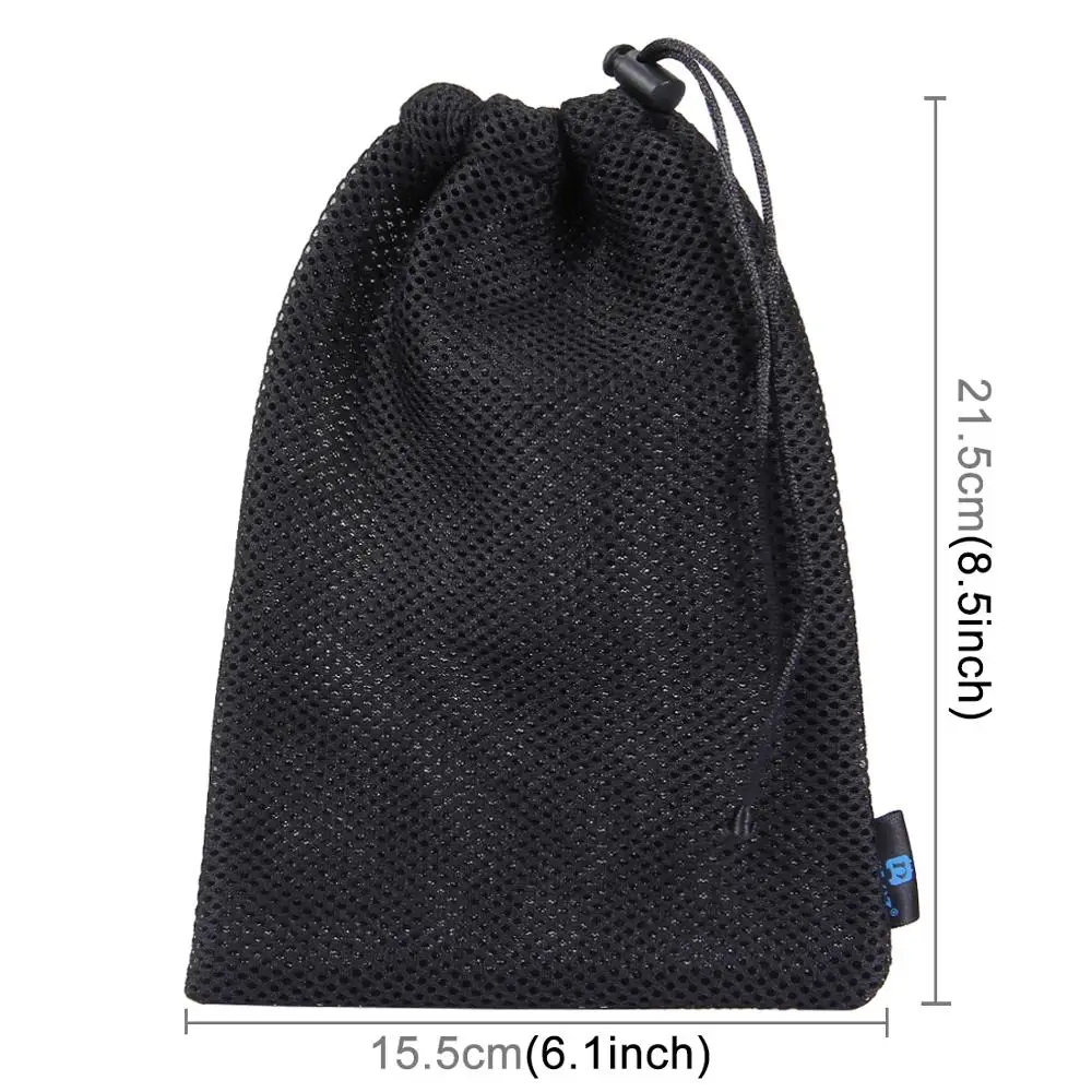 PULUZ For GoPro Accessories Nylon Mesh Storage Bag  For GoPro Hero11 Black/HERO10 Black For DJI OSMO Acton Cameras Accessories