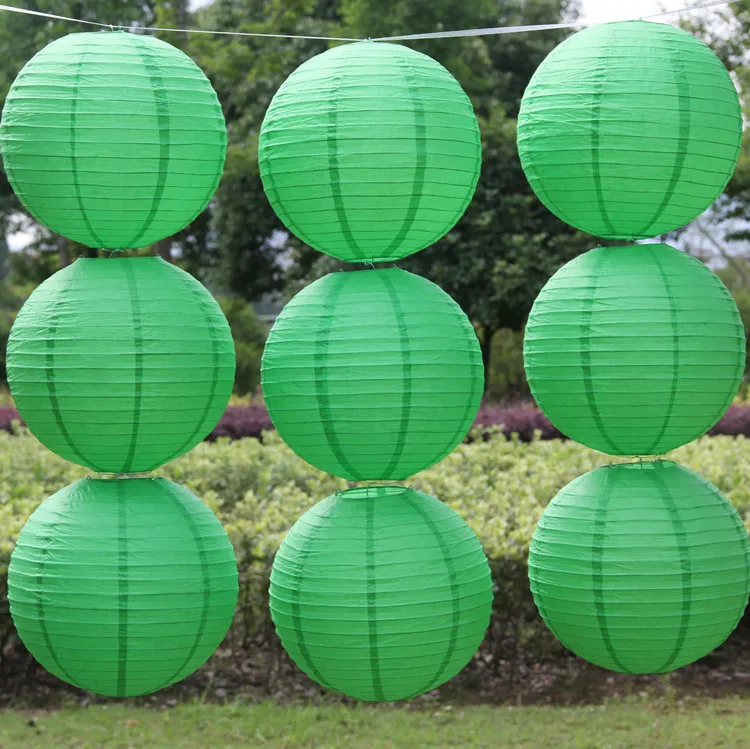4-6-8-10-12-14 Inch 10-40cm China Green Lanterns Wedding Holiday Winter Cherry Baby Birthday Party Celebration Dress Date