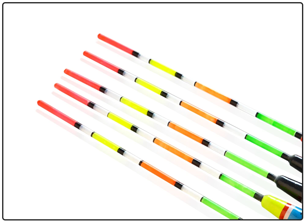 FTK 5 Stück/Set Schwimmer 3+2g 4+2g 5+2g 6+2g Gemischte Farben Barguzinsky-Fichten-Schwimmer Vertikale Schwimmer für Karpfenangeln Angelzubehör – Detail 8