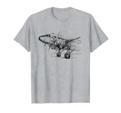 Vintage Dc-3 Airplane Shirt for Men Husband Dad Grandfather Hot 2019 Summer Men'S Fashion Print Summer Style Cool Tees Shirt