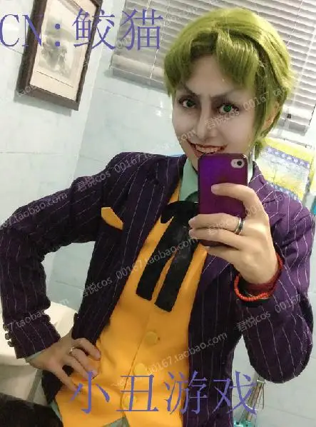 Arkham cidade coringa cosplay traje