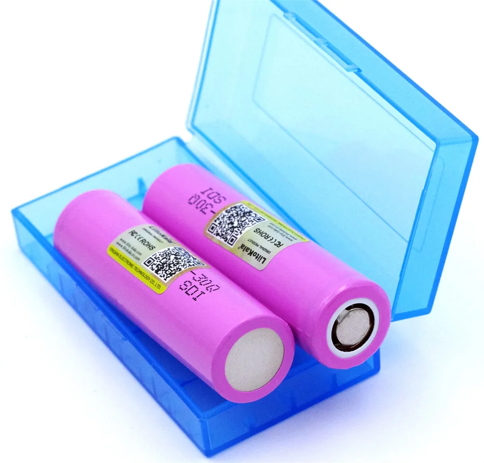 2 قطعة Liitokala جديد ICR18650 30Q 18650 3000mAh بطاريّة ليثيوم قابلة لإعادة الشحن لبطاريات السجائر الإلكترونية + صندوق تخزين