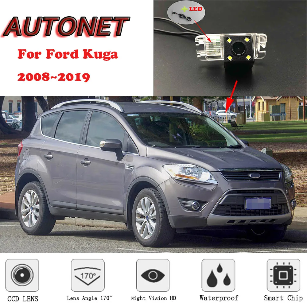 

Резервная камера заднего вида для Ford Kuga 2008 ~ 2019 ночное видение/парковочная камера или кронштейн