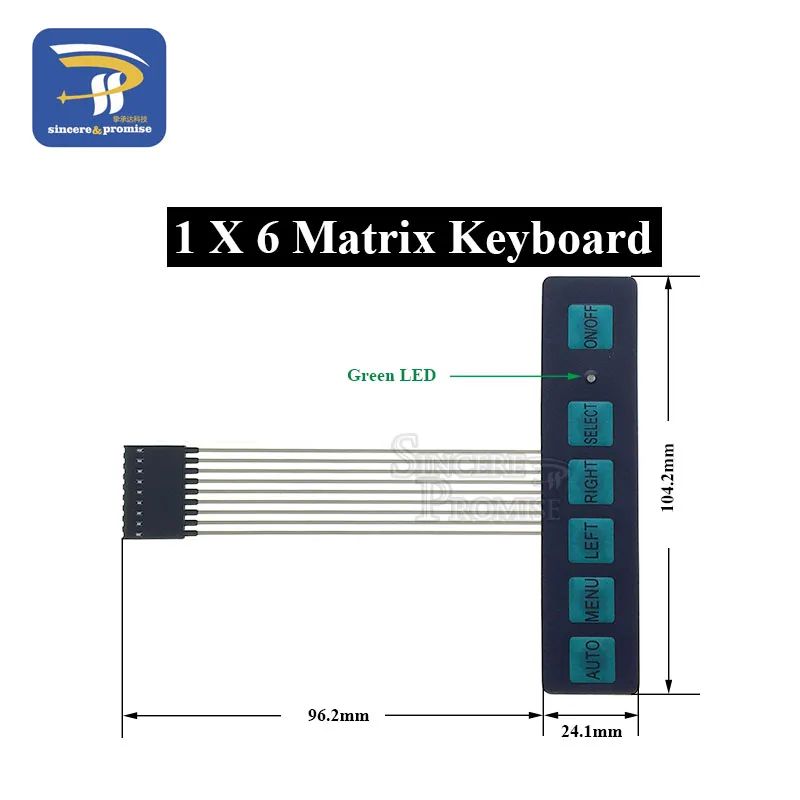 Variant: 1x6 matrix keyboard