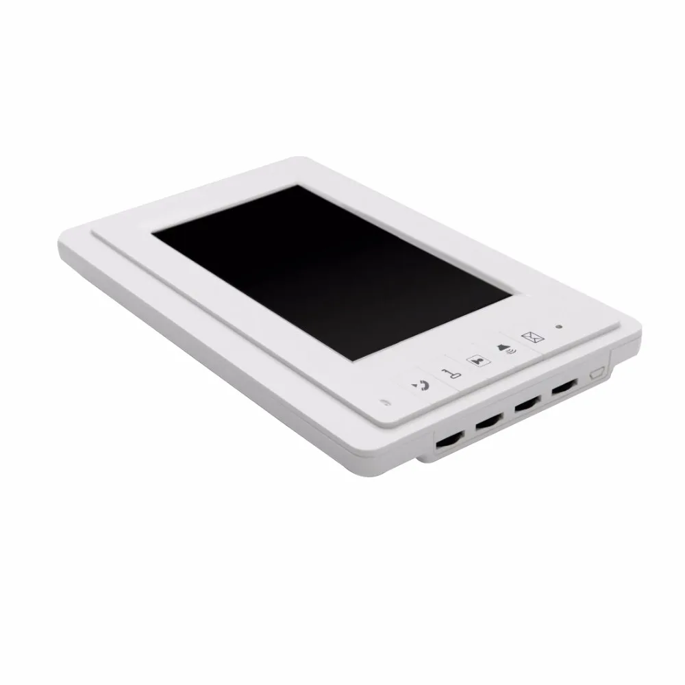 SYSD Vídeo Porteiro Campainha de Vídeo Porteiro com Fio de 7 Polegadas com Câmera de Visão Noturna IR Kit de Campainha para Casa Apartamento