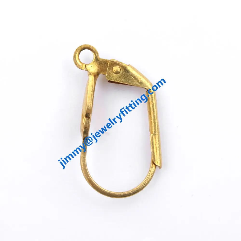 

2014 New fashion jewelry findings Brass lever back earring clip Screw back earrings clip earring fitting