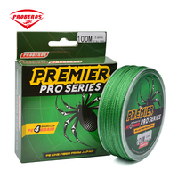 PRO BEROS 100M PE Braided Fishing Lines 4 Strands 8LB 10LB 20LB 60LB 100LB Fishing Line Yellow Blue Green Red Grey