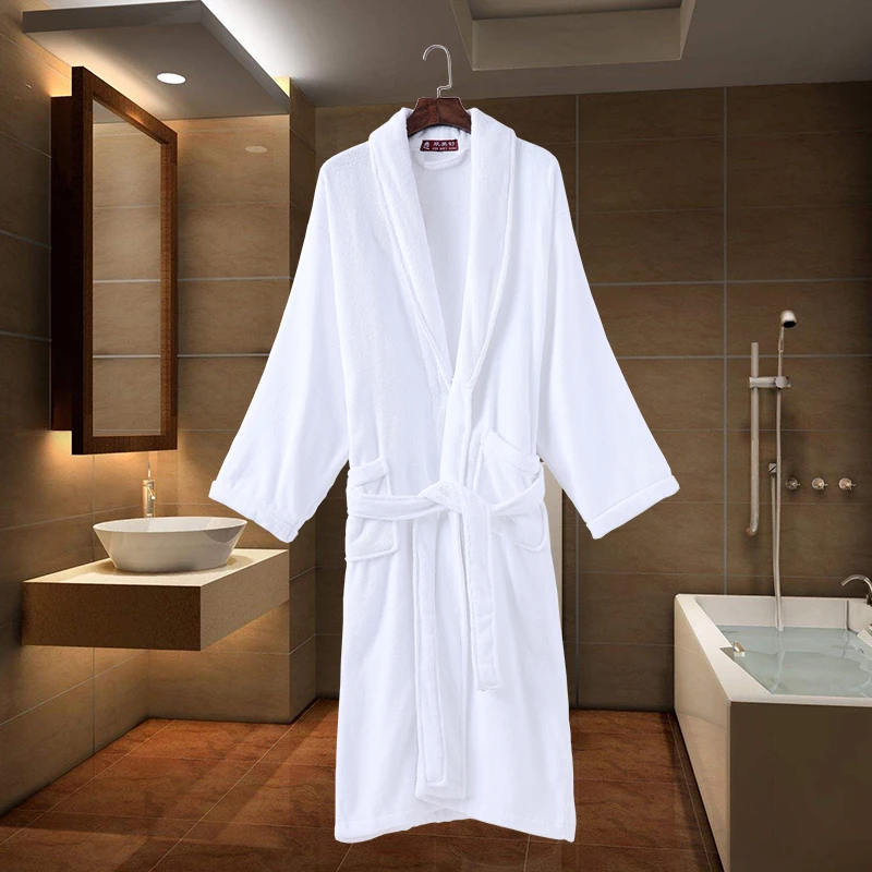 Summer Bathrobes Men Hooded Lovers Warm Couple Sleepwear Robe Women Lady 100% Cotton Nightwear Robes Male Soft Bathrobe Winter