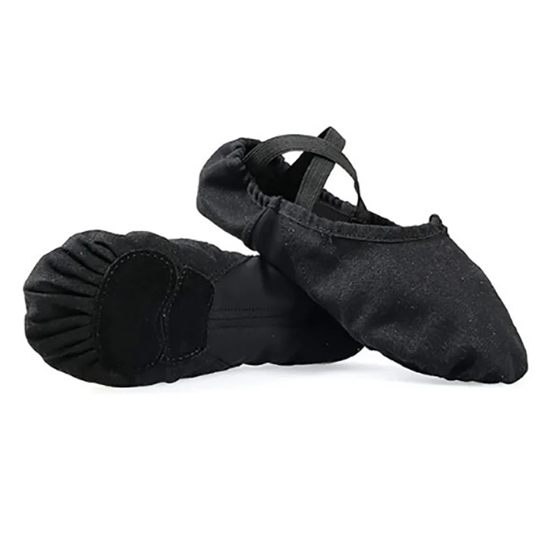 USHINE-Zapatillas de lona elásticas antideslizantes para mujer, calzado de 3 suela resistente al desgaste, para Fitness, Yoga, Ballet y baile