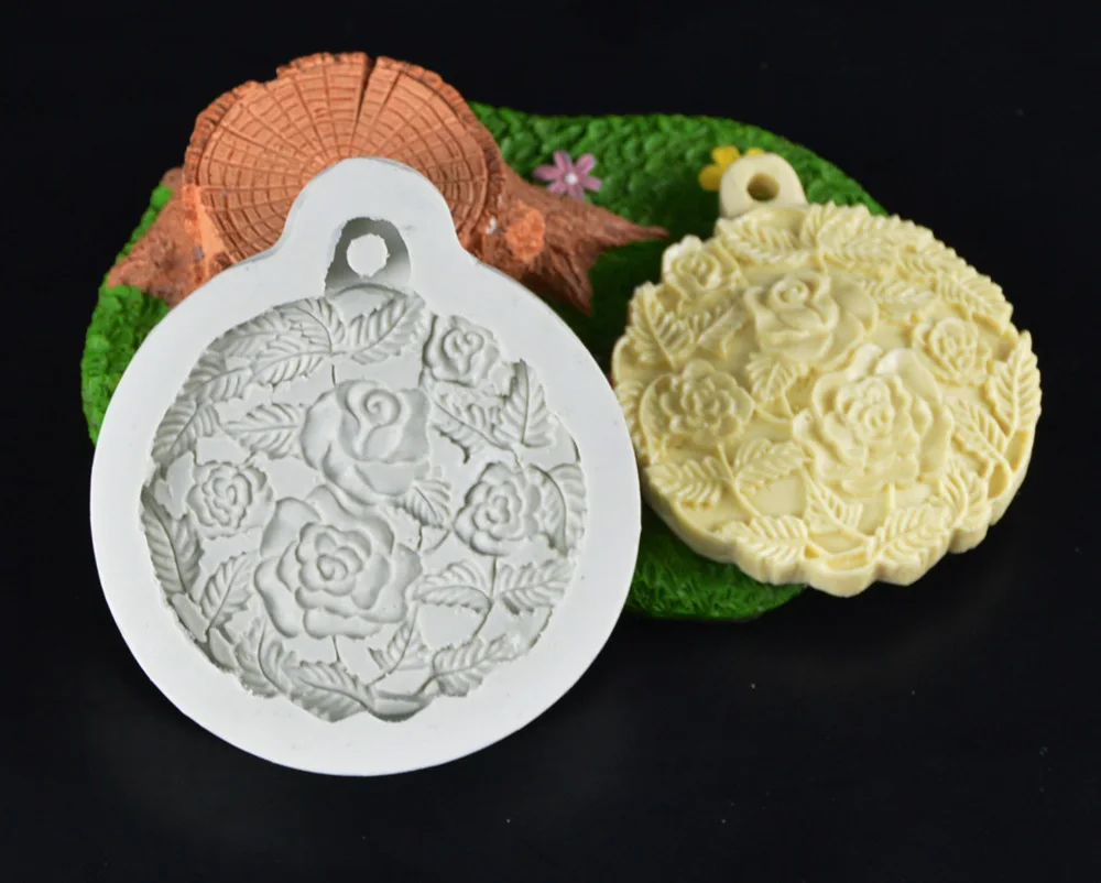 Rose Craft Art Silicone Soap Mold 3D Craft Molds DIY   Resin Clay Candle Molds Fondant Handmade Soap Moulds H498