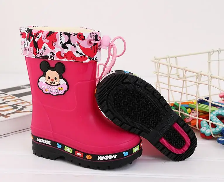 kids shoes New Fashion Classic Children\'s Shoes PVC Rubber Kids Baby Cartoon Shoes Children\'s Water Shoes Waterproof Rain Boots